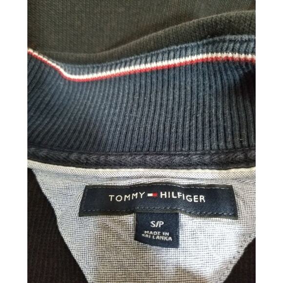 Tommy Hilfiger Sweatshirt zip up Custom reverse tie-dye Black plum Sz Small - Picture 3 of 8